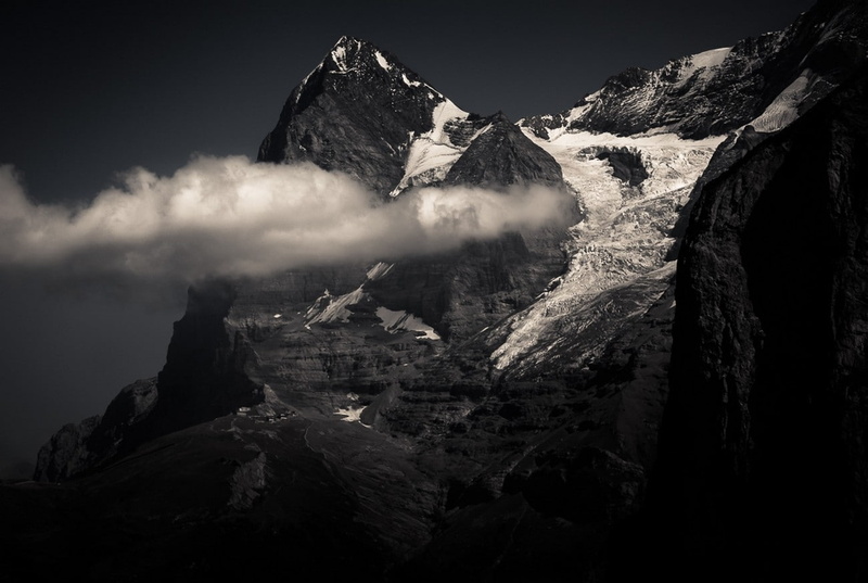 solid, history, no people, tranquility, built structure, 720P, clouds, snowy peak, building exterior, rock, mountains, mountain range, Swiss Alps, scenics - nature