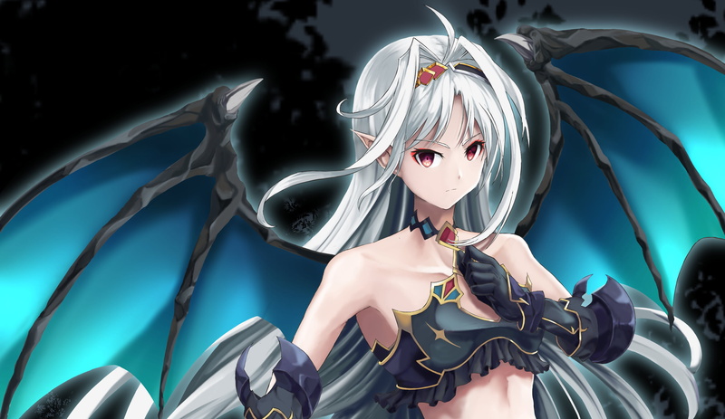 White Hair, Yuuki Konno, Wings, Sword Art Online II, 2K, Sword Art Online