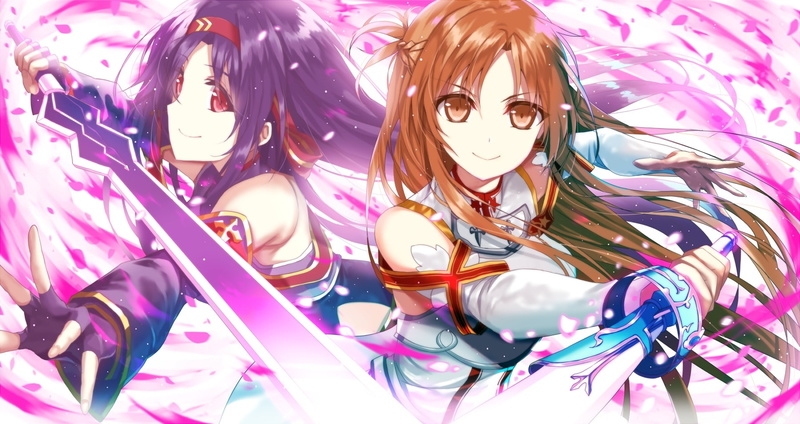 large group of objects, art and craft, no people, festival, pink color, mask, indoors, variation, smiling, konno yuuki, sword art online, close-up, still life