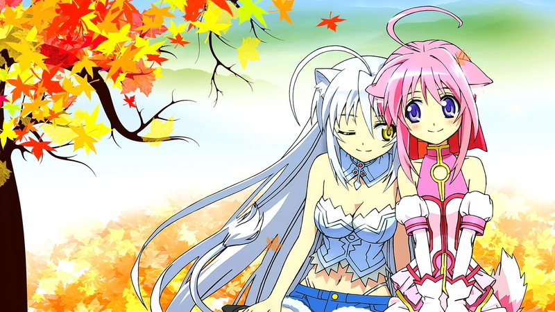 toy, outdoors, day, human representation, plant, creativity, wink, white hair, anime girls, male likeness, short hair, 1080P, anime, long hair, sky, close-up