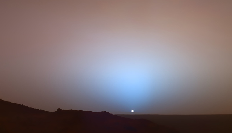 sunset, light - Natural Phenomenon, blue, scenics, silhouette, remote, tranquility, hill, 1080P, Mars, night, space, sky, sun, beauty In Nature, backgrounds