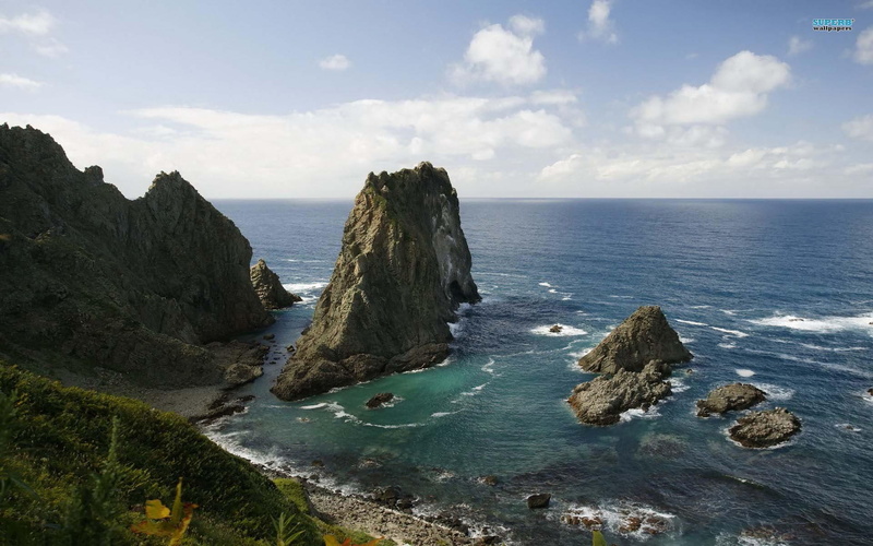 japan, ocean, shakotan, nature and landscapes, quiet, 1080P, peaceful