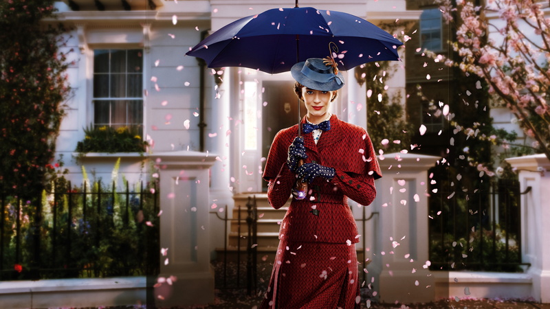 Poppins, Returns, 2018, k, 8K, Emily, Mary, Blunt