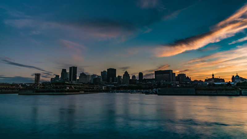 canada, cloud - sky, lightroom, port, long exposure, office building exterior, city, skyscraper, sky, 5K, old port, wide, building, cityscape, landscape
