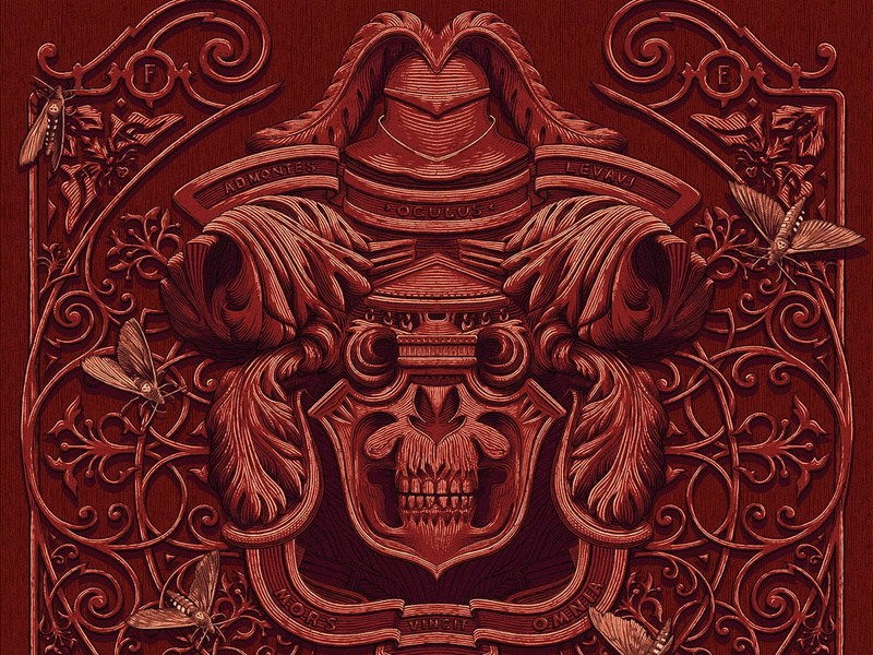 supernatural, animal, the past, close-up, pattern, crimson, ornate, red, creativity, Peak, history, fantasy, skull, no people, Darl, design, architecture