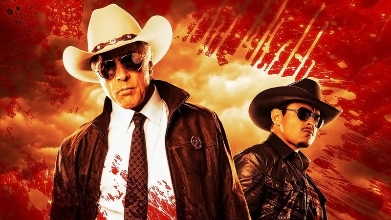 TV Show, celebration, digital composite, sky, young men, couple - relationship, evil, hat, cowboy, adult, clothing, From Dusk Till Dawn: The Series, males