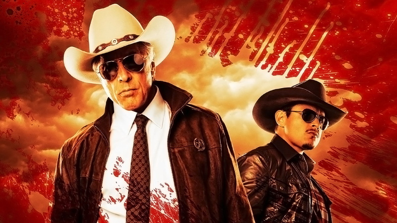 men, cowboy, sky, standing, evil, costume, hat, from dusk till dawn the series, people, fashion, males, heterosexual couple, young men, 1080P, suit, waist up