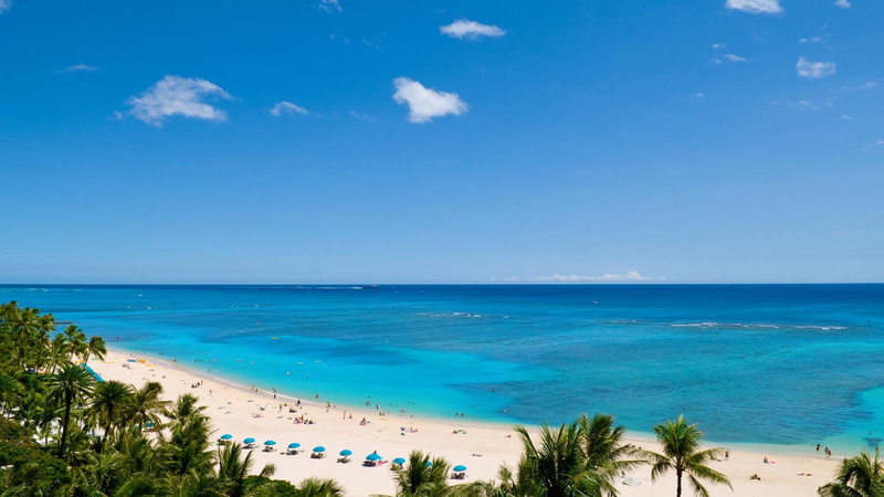 oceans, waikiki, beach, paradise, nature, beaches, nature and landscapes, 1080P