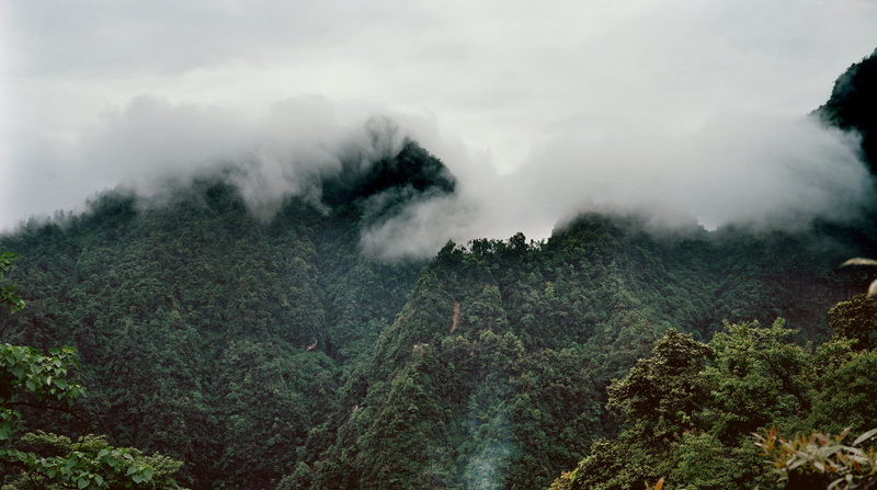 hai, shan, Kodak, Emei Shan, 480P, forest, fog, sea of clouds, outdoors, mist, Sichuan, asia, tree, mountain Peak, landscape, emei, Ektar, clouds, scenics