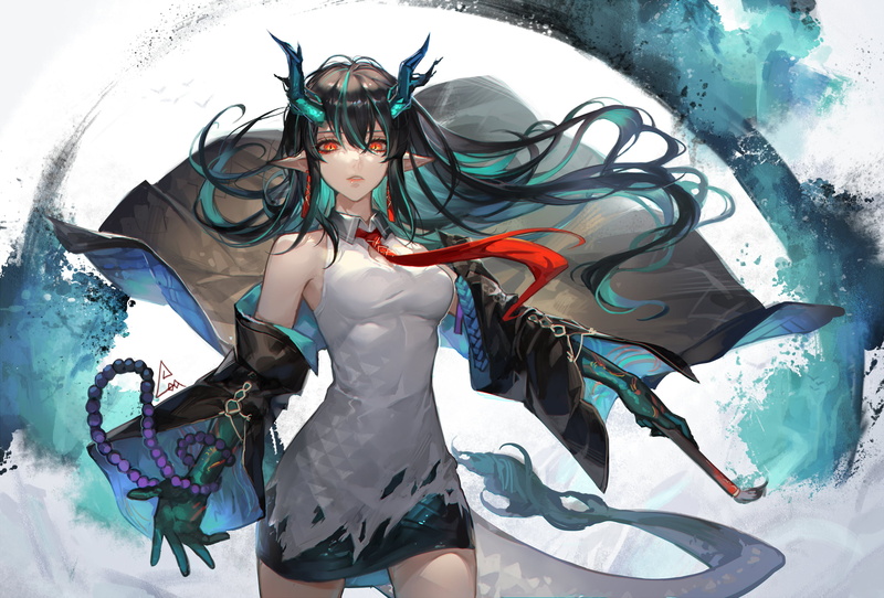 anime, Dusk (Arknights), anime girls, 2K, Arknights