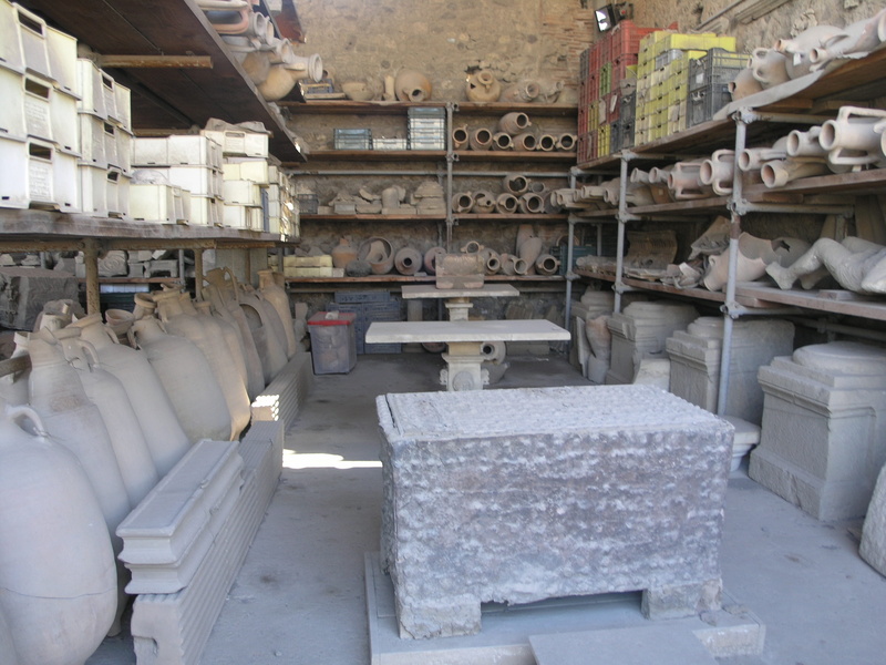 jug, storage, pompei, archaeology, technology, domestic room, still life, potter, in a row, stone, abundance, culture, shelf, container, traditional, warehouse