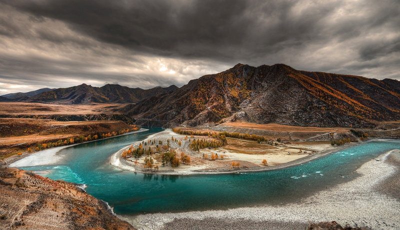 background, Altai, 1080P, river, Autumn, hd