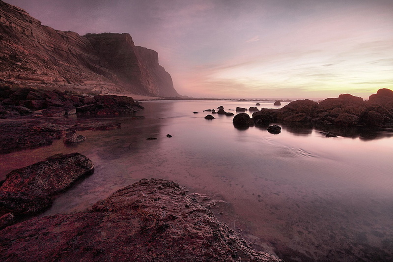 beach, sunset, rock - Object, water, nature, body, coastline, End, cliff, scenics, sea, outdoors, 1080P, dusk, Ouro, landscape, body of water, Mafra, Portugal
