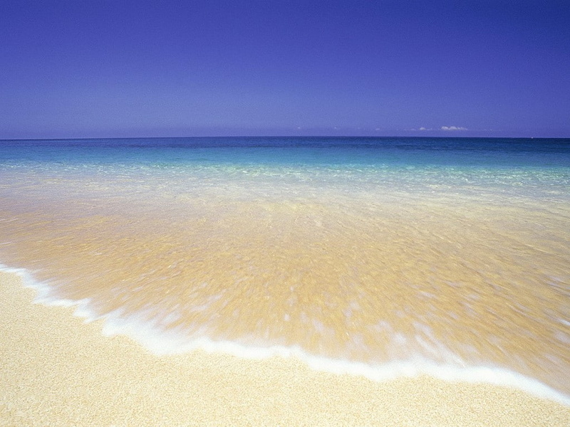 landscape, nice, waves, sky, beach, 480P, hawaii, nature, clouds, seawater, blue, sea, nice hawaii beach
