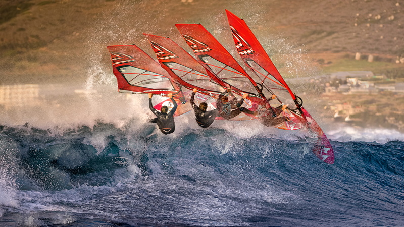people, nature, vacations, continuous, transportation, adventure, wave, outdoors, shot, high speed photography, windsurfer, motion, riding, extreme sport