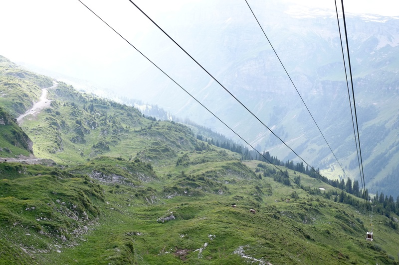 lift, mountain, tourism, beauty in nature, non-urban scene, europe, high, day, scenics - nature, grass, nature, plant, transportation, alps, funicular