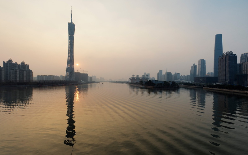canton, china, tower, 1080P, cityscapes