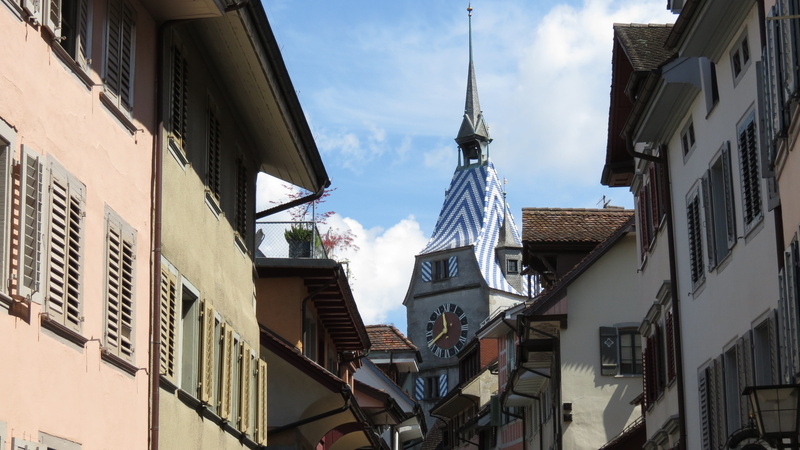 Swiss, sky, built structure, nature, historic, landmark, Europe, old, architecture, alley, house, zug, medieval, shutters, window, cityscape, town, City