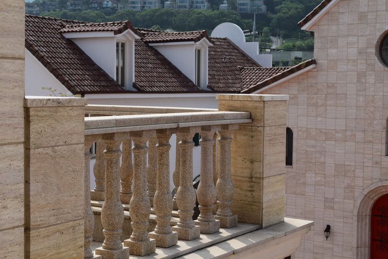 wall, sunlight, roof tile, day, window, roof, river side hotel, western forms, architecture, building exterior, the past, no people, residential district