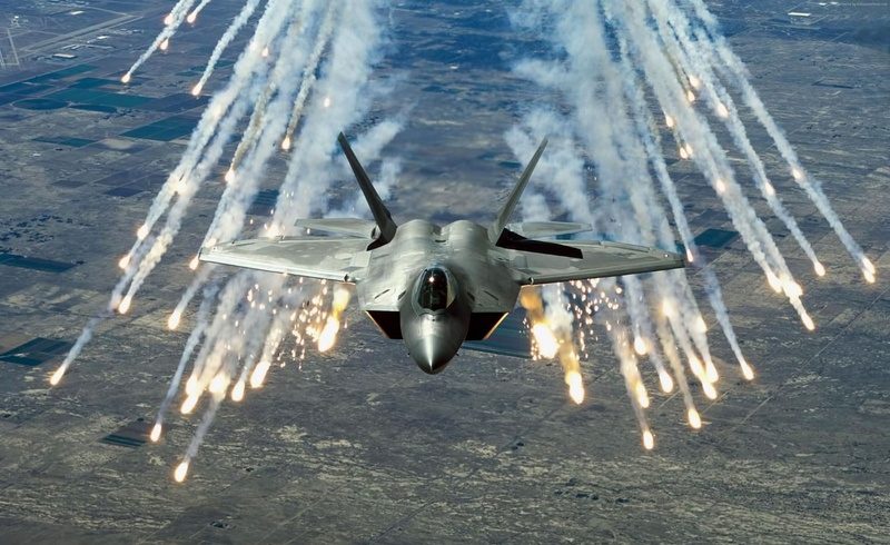 Martin, air superiority fighter, shooting, 2K, Raptor F-22, stealth, U.S. Air Force