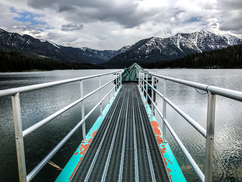 mountain, nature, connection, outdoors, trees, beauty in nature, bridge, geometric, forest, 4K, built structure, snow, winter, lake, no people, architecture