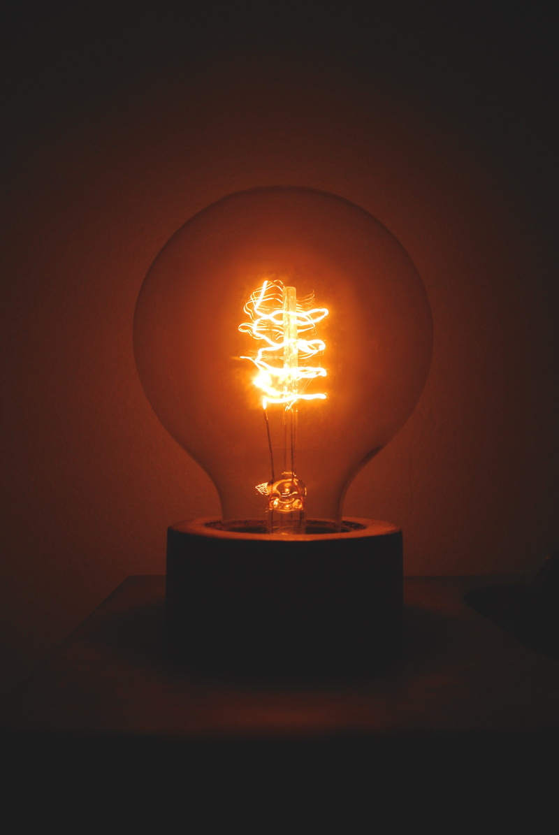 light - natural phenomenon, single object, glass - material, indoors, glowing, no people, filament, electric lamp, united states, luminosity, 2K, bozeman
