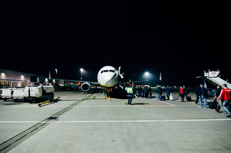 air vehicle, human, transportation, airport, people, germany, illuminated, frankfurt-hahn airport, large group of people, dark, vehicle, airport runway