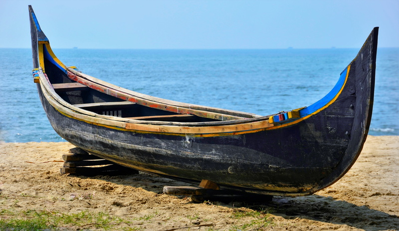 tropical, day, sand, mode of transportation, india, beauty in nature, transportation, fishing boat, boat, land, horizon over water, nautical vessel, tranquility