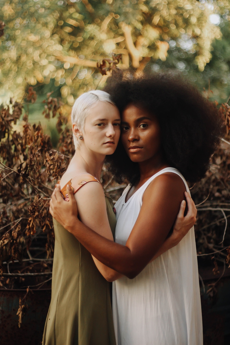people, leisure activity, standing, lifestyles, couple - relationship, two people, outdoorchallenge, love, plant, women, wearing, diversity, young adult
