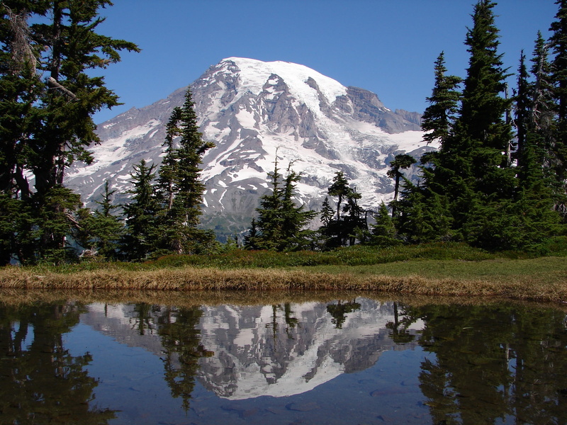 active, no people, scenic, snowcapped mountain, water, nature, view, mountain range, snow, day, mount, washington, tree, mountain peak, usa, sky, landscape