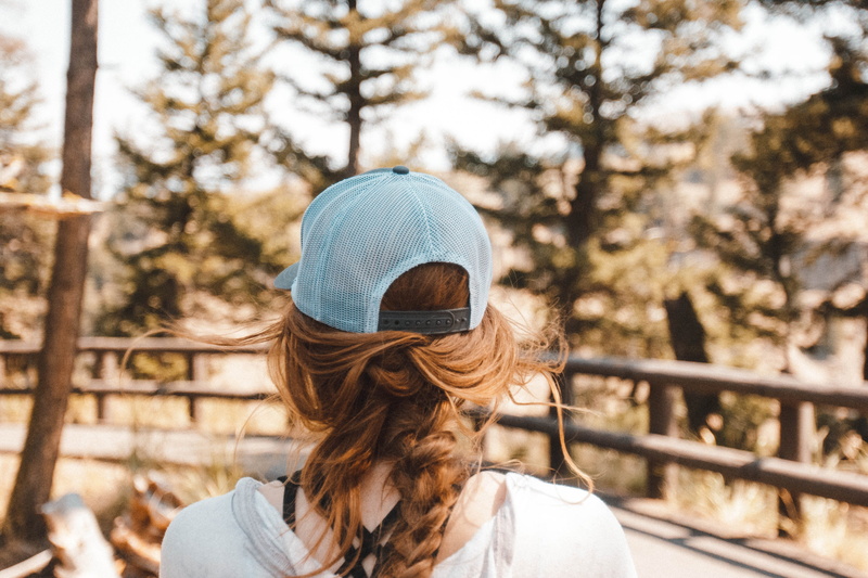 plant, girl, focus, looking out, women, cap, headshot, adult, day, one person, woman, photo, follow, hairstyle, hair, nature, hat, portrait, young women