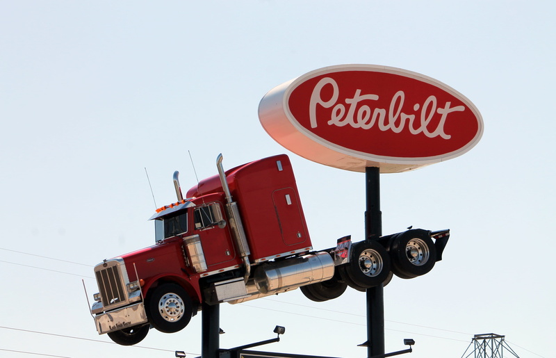 clear sky, Truck, day, transport, hauling, red, delivery, Logo, text, motor, accidents and disasters, road, shipping, stop sign, healthcare and medicine