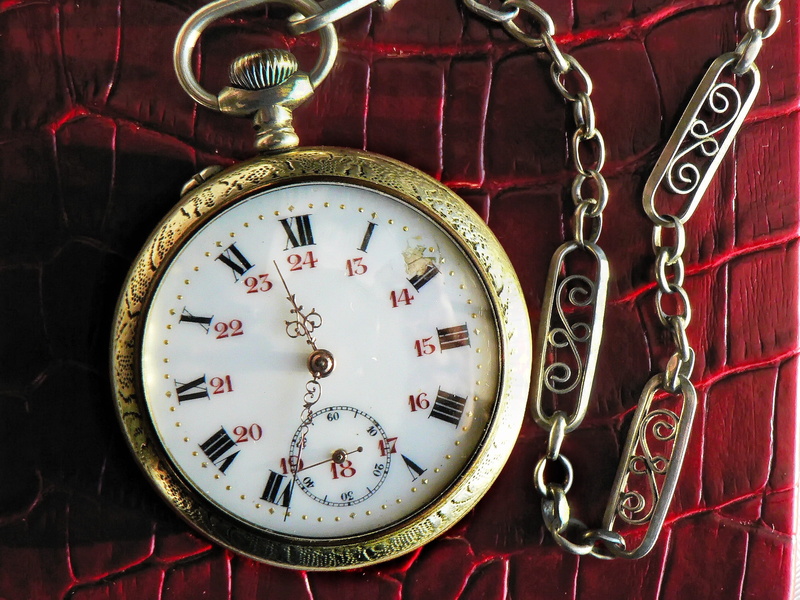 jewellery, antique, antique watches, personal accessory, clock, dial, metal, time, Pocket, number, retro styled, close-up, minute hand, 2K, pocket watch