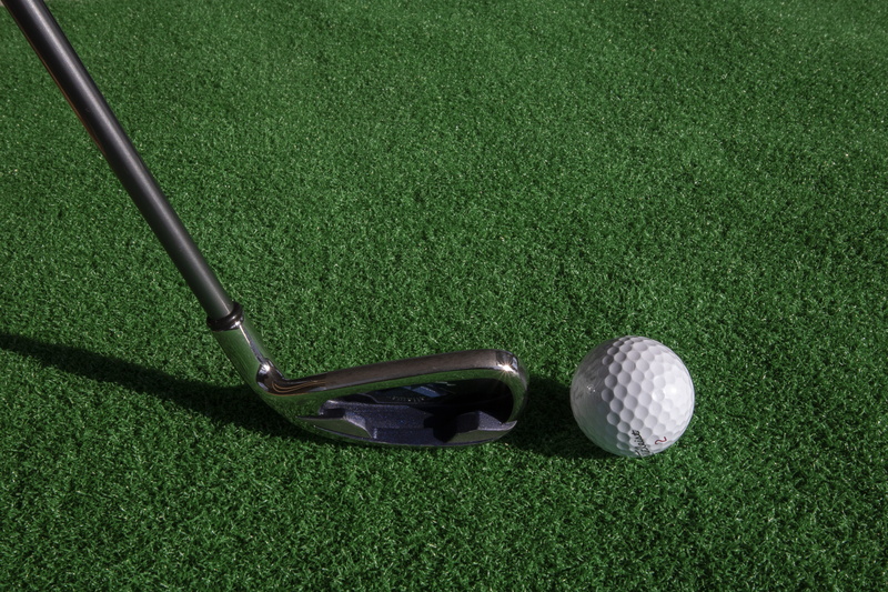 nature, golf clubs, golf, activity, day, games, grass, outdoors, field, exercise, high angle view, ball, playing, no people, golf club, golf ball, hitting