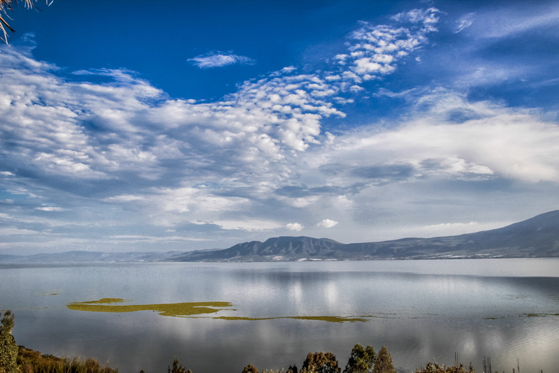 blue, cloud - sky, no people, landscape, mountain, blue sky, travel destinations, lake, island, water, 5K, chapala, beauty in nature, day, tranquil scene