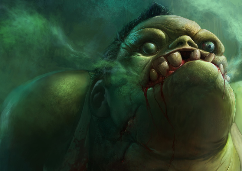 Pudge, 2K, butcher, art, dota 2