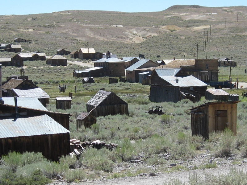 grass, outdoors, architecture, bodie ghost town, deserted, mining, buildings, rural scene, house, building exterior, california, roof, desert, usa, plant