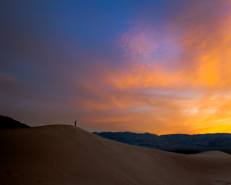 desert, color, mesquite flat sand dunes, nature, 2K, death valley, sand, mountain, beauty in nature, arid climate, sand dune, land, cloud - sky, orange color