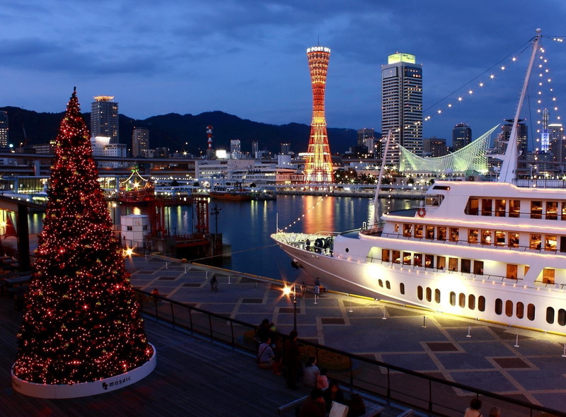 building, ship, architecture, dusk, sky, celebration, famous Place, built structure, holiday, cruise Ship, port, cultures, building exterior, night, christmas