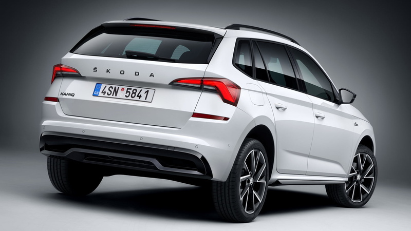 Car, SUV, Crossover Car, Škoda Kamiq Monte Carlo, White Car, Subcompact Car, 1080P, Skoda