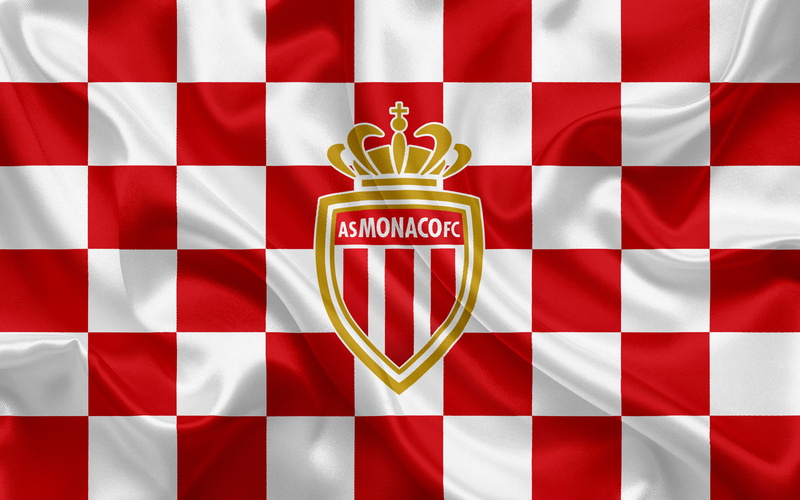 Emblem, AS Monaco FC, 4K, Soccer, Logo