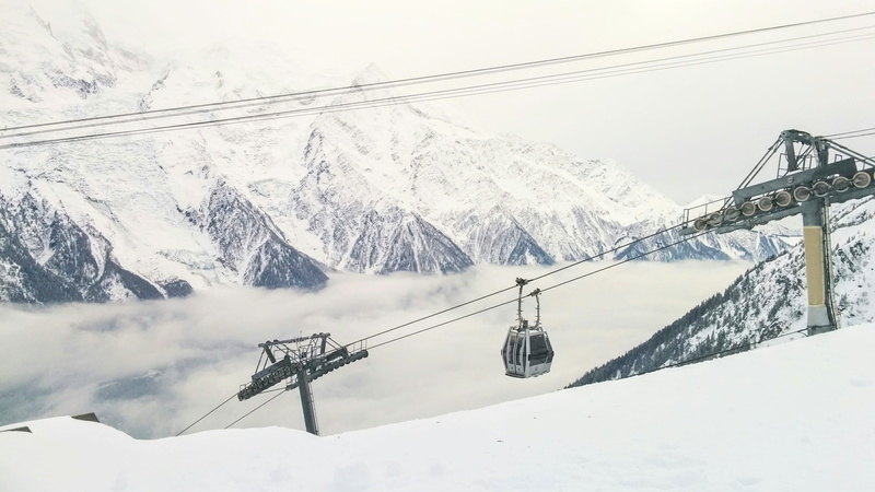 transportation, overhead cable car, day, cable, chamonix, nature, environment, no people, extreme weather, outdoors, cable car, ski lift, connection, snowcapped mountain