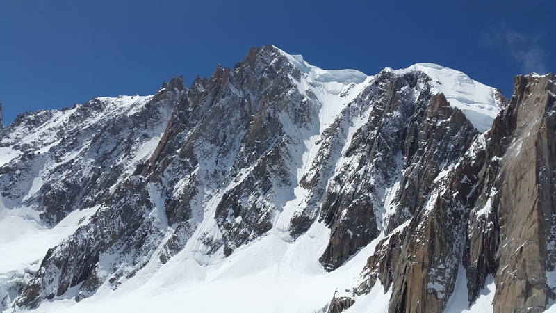 land, scenics, travel destinations, mountaineering, alpine, mont blanc, high, snow, mountain range, clear sky, landscape, cold temperature, ice, coniferous tree