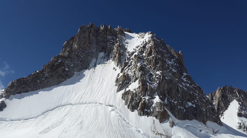capped, rock, solid, mountains, nature, snow, summit, ice, day, bergschrund, clear sky, North Wall, scenics - nature, daytime, alpine, mountain peak, snowcapped mountain