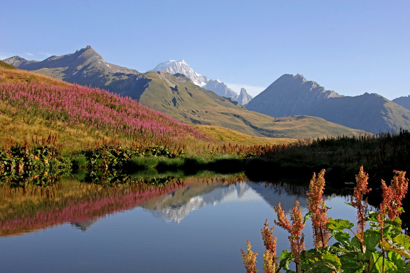 nature, mirroring, mountains, water, 5K, sky, beauty in nature, change, environment, alpine, atmospheric, landscape, mountain, tranquil scene, idyllic