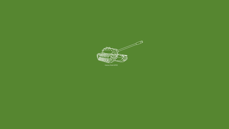 Heavy tank, M103, USA, 1080P, Minimalism