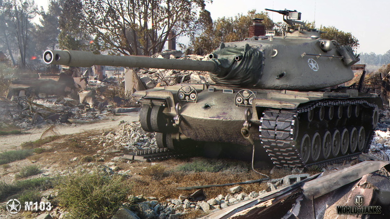 tank, day, mode of transportation, damaged, ruins, run-down, military, metal, plant, abandoned, caterpillar, World of Tanks, tree, downed, ruined, M103