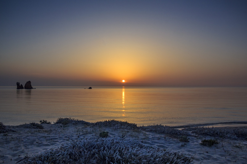 mediterranean, nature, faraglioni, outdoors, 5K, morning, sun coast, idyllic, scenics - nature, outdoor, sun, sunrise, dawn, sardinia, sunset, orange color