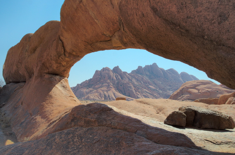 namibia, landscape, 4K, arch, scenics - nature, rock - object, tranquil scene, mountain, beauty in nature, rock formation, rock, nature, solid, eroded