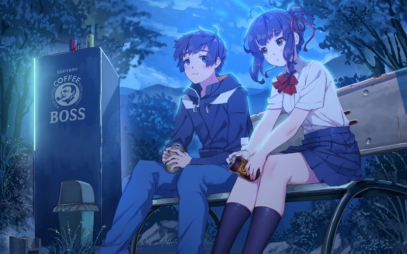 women, cold temperature, Anime, 1080P, Kimi No Na Wa., night, Your Name., young adult, winter, Taki Tachibana, nature, people, real people, young women